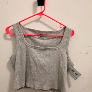 Jockey Light Gray Women's Crop Top